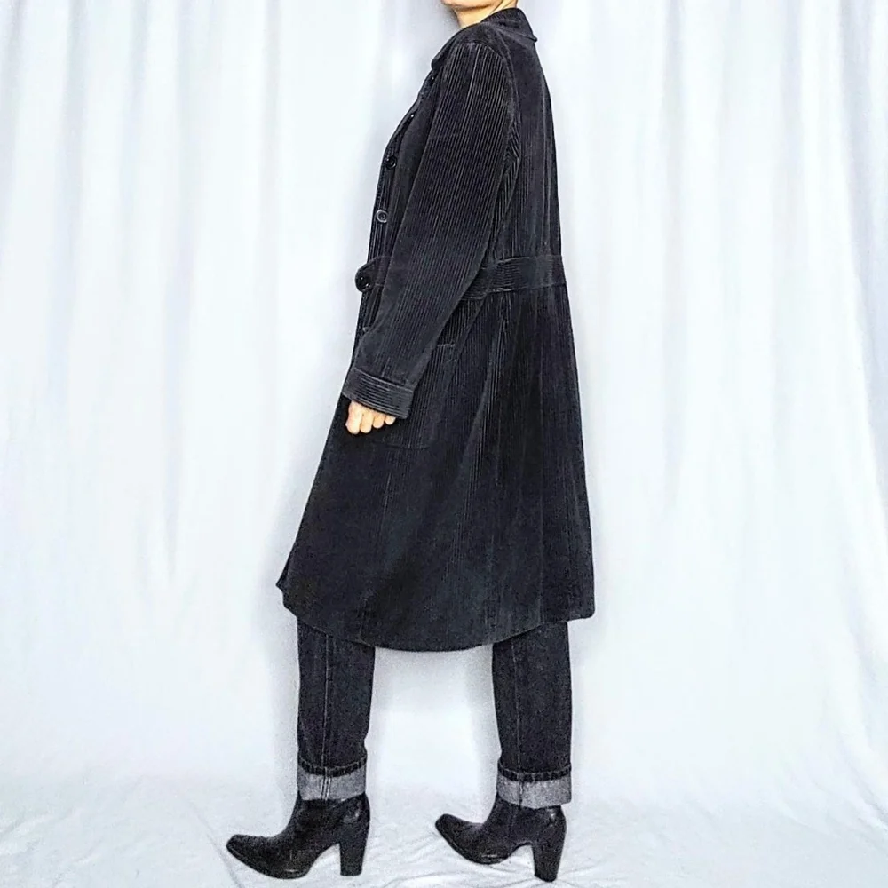 🛑 SOLD 🛑 Wide wale corduroy long vintage jacket - Picture 3 of 8